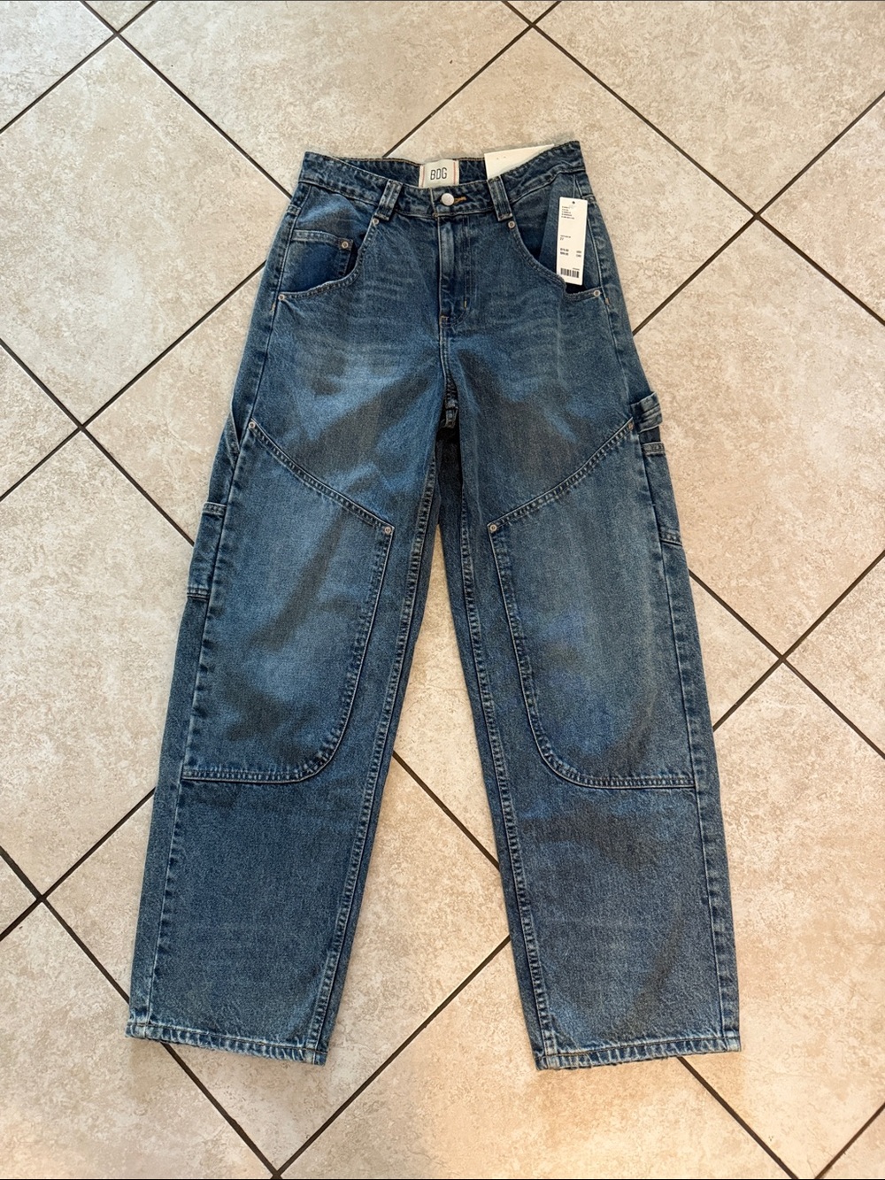BDG Men's Blue Relaxed Carpenter Jeans